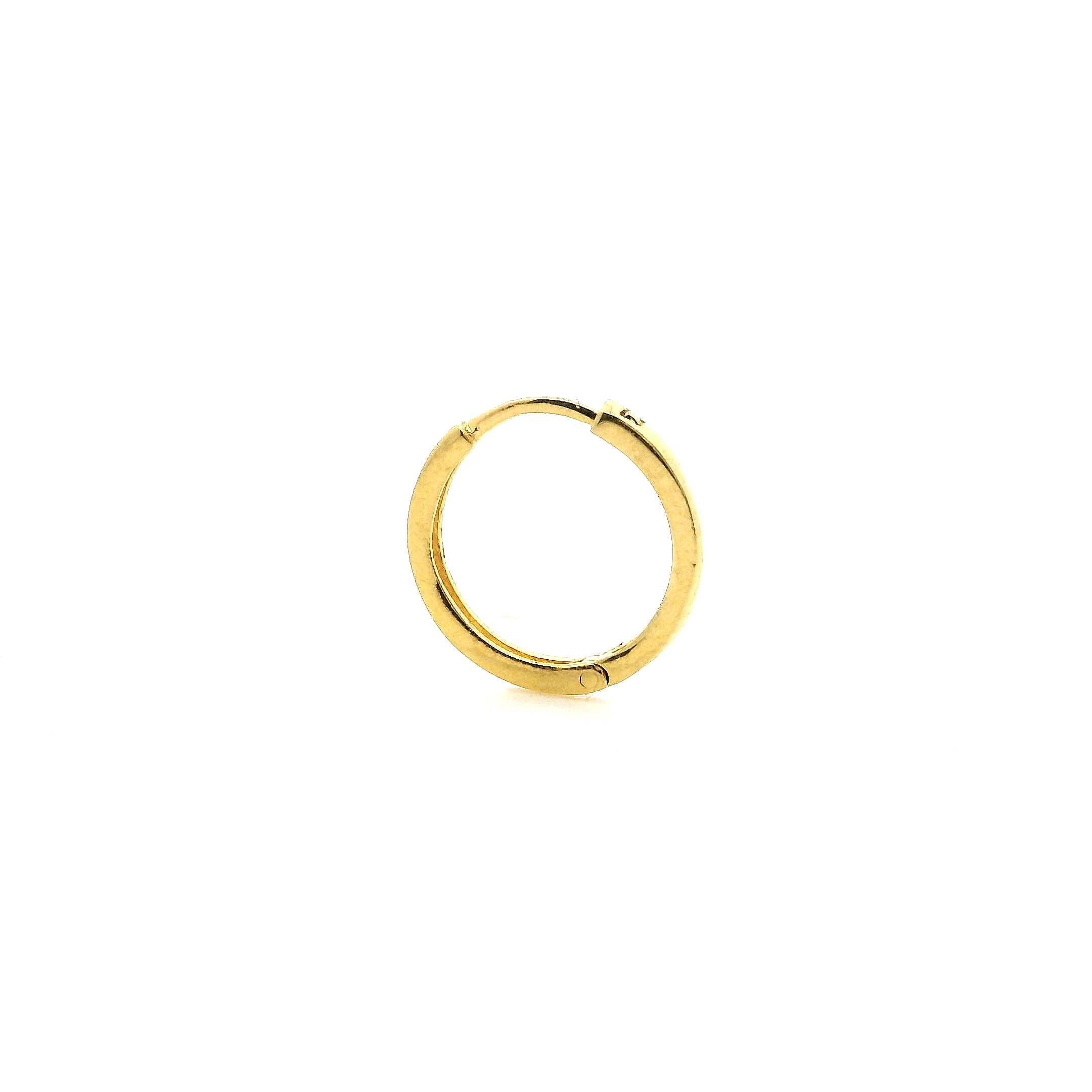 Elegant 18ct Yellow Gold Plain Finish Nose Ring – Perfect for Everyday Wear