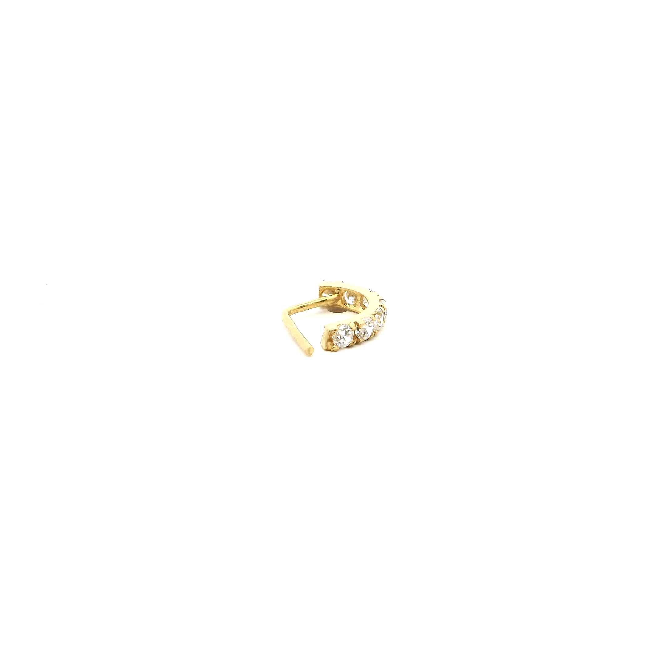 18ct Yellow Gold Faux Nose Ring with L-Shaped Back – Stylish & Comfortable Fit