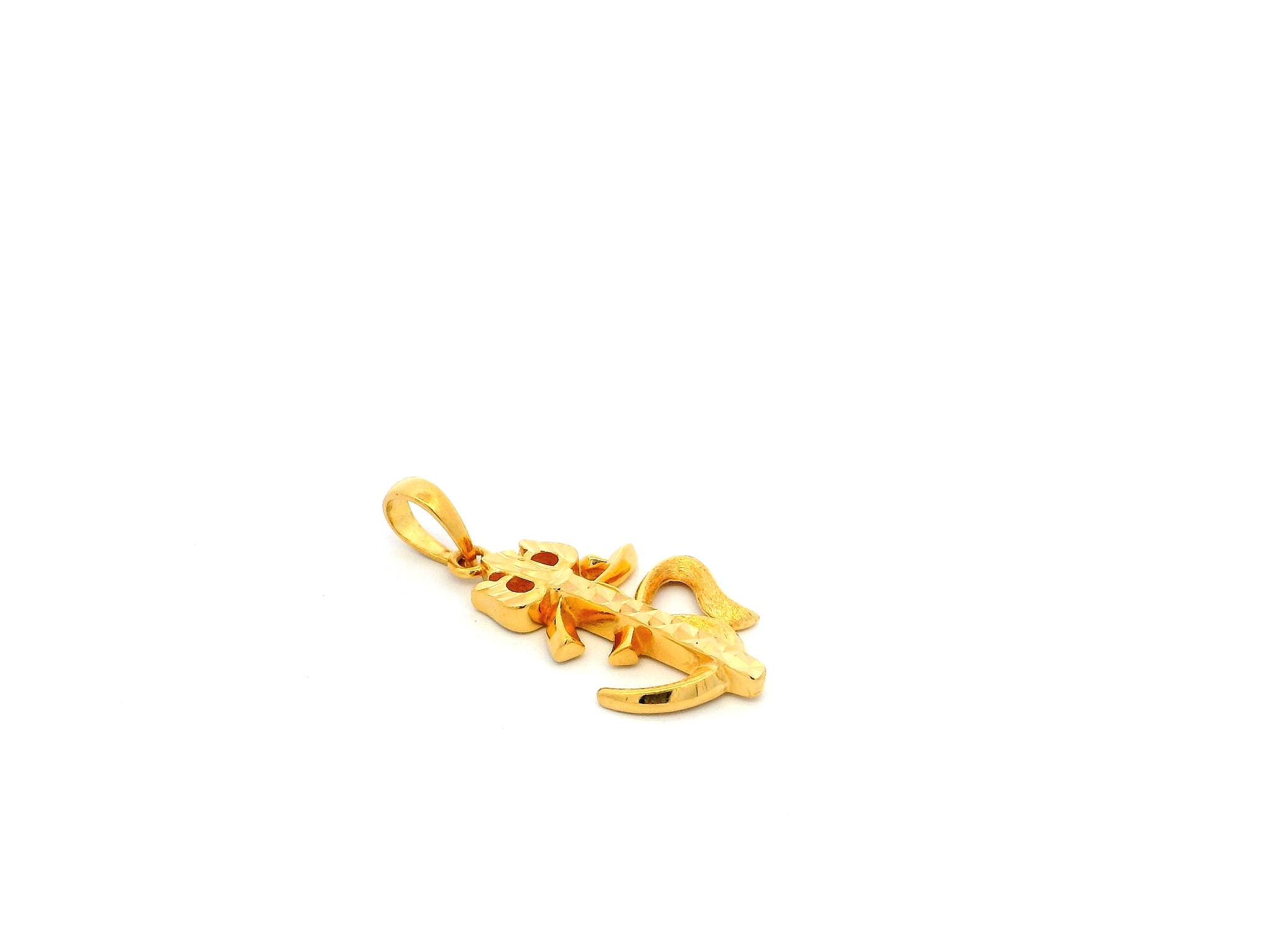 22ct Yellow Gold Om & Trishul Pendant – Spiritual and Elegant Jewellery