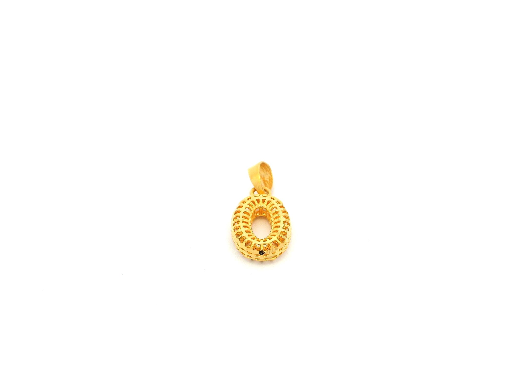 Exquisite 22ct Yellow Gold Jaali Design Pendant – Intricate and Elegant