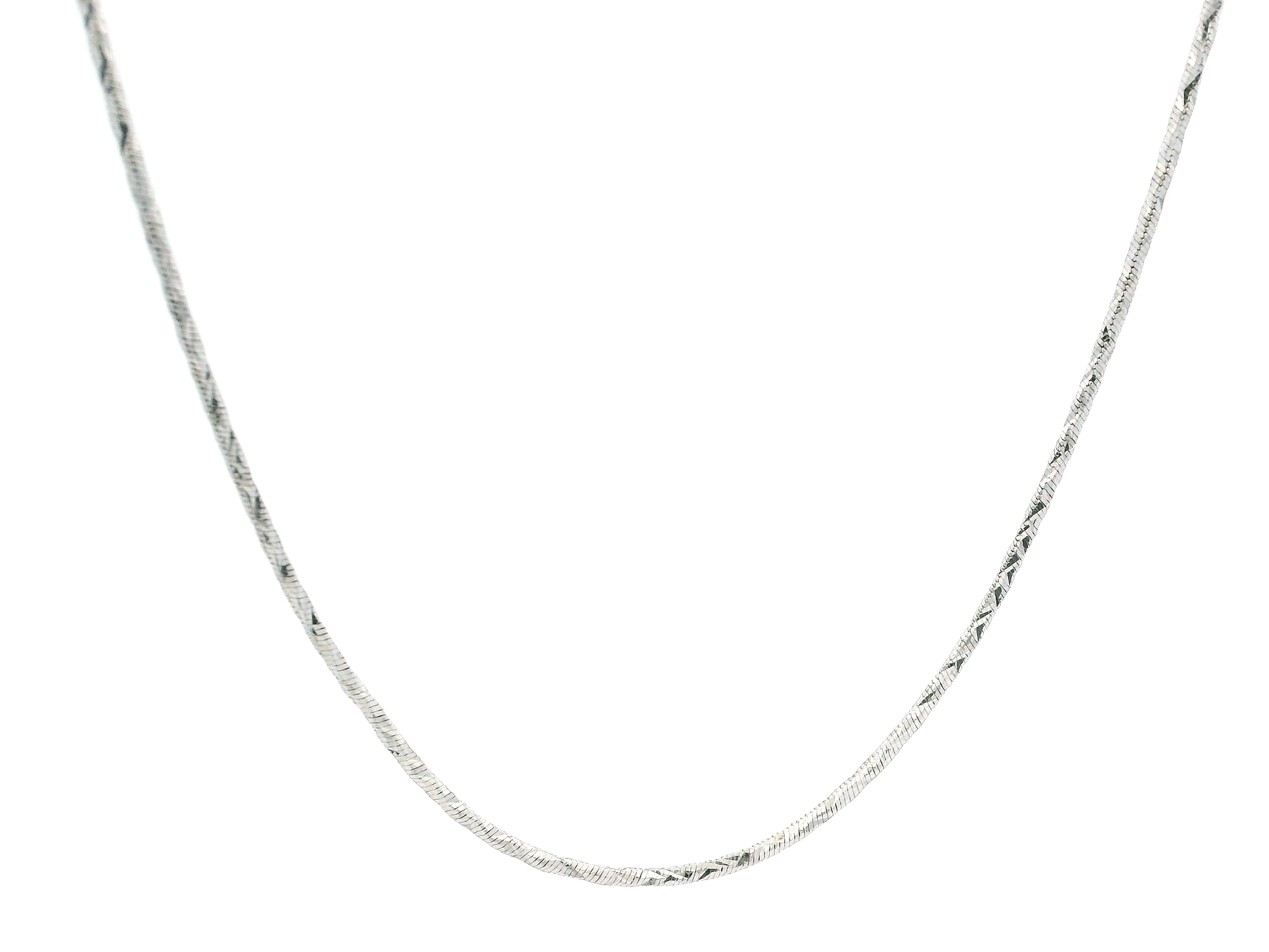 18ct White Gold Fancy Design Chain with Lobster Clasp | Stylish & Elegant Necklace | 20.5 Inches