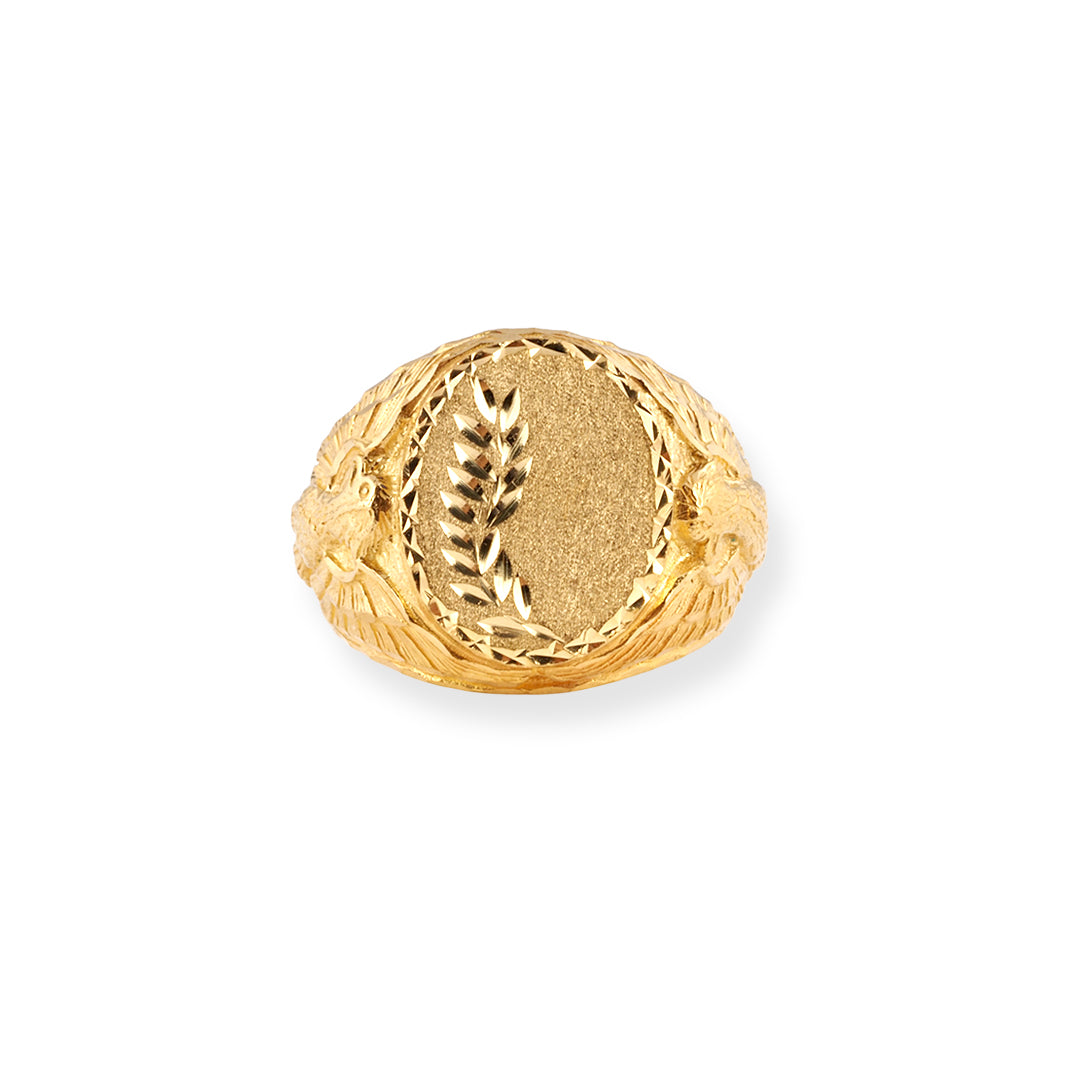 22ct Gold Gents Signet Ring GR-7896