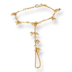 22ct Gold Poncha Bracelet with Flower Design