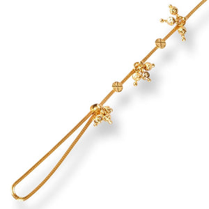 22ct Gold Poncha Bracelet with Flower Design