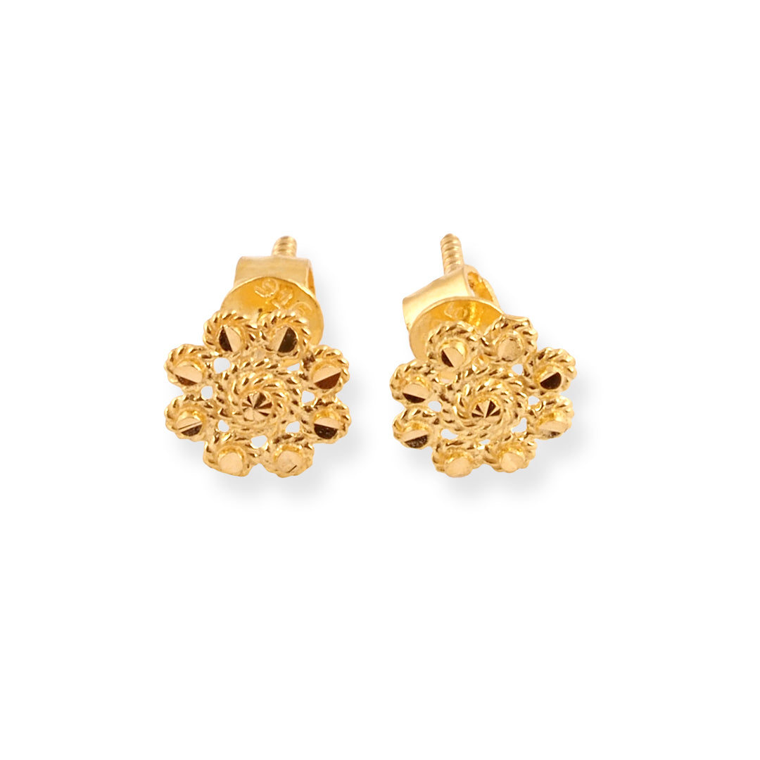 22ct Gold Stud Earrings E-8716