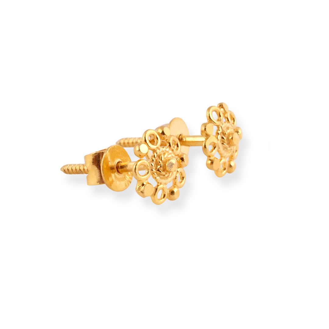 22ct Gold Stud Earrings E-8717