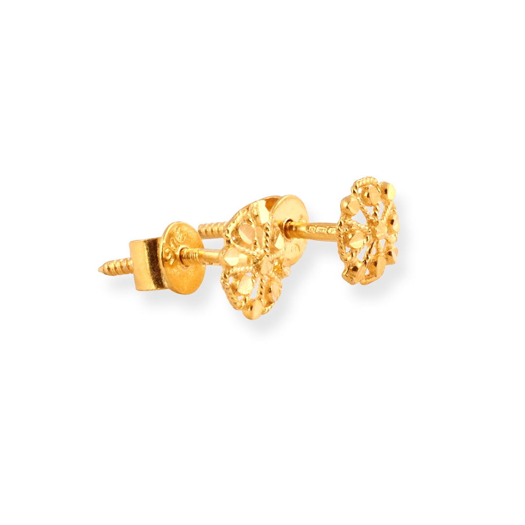 22ct Gold Stud Earrings E-8720