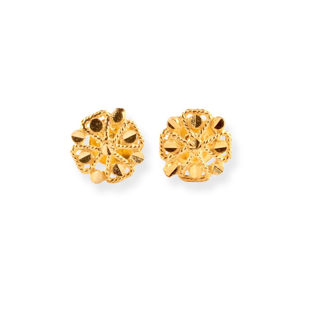 22ct Gold Stud Earrings E-8720