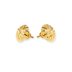 22ct Gold Stud Earrings with Filigree Design E-8780 - Minar Jewellers