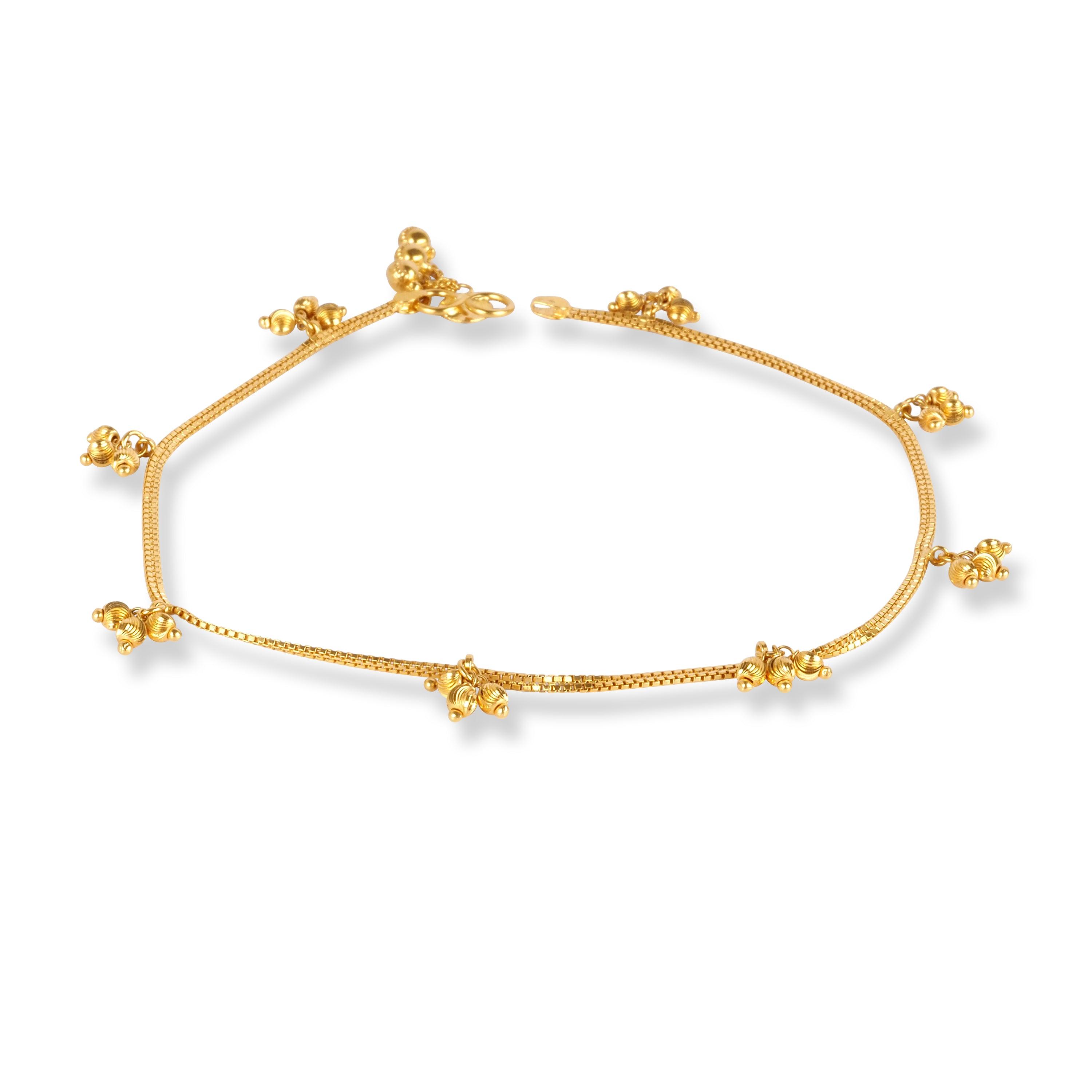 22ct shop gold anklet