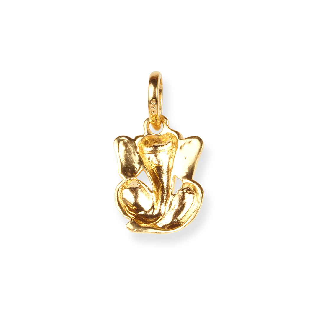 22ct Yellow Gold Ganesh Design Pendant - Spiritual & Timeless Design