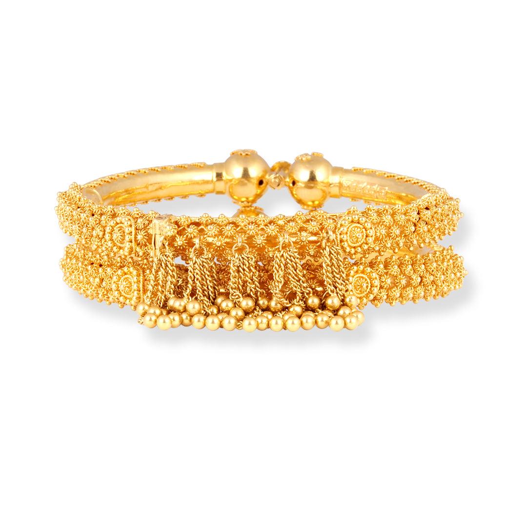 Female 22 K 22ct Gold Bracelet/Kada at Rs 140000/gram in Mumbai | ID:  2852391526273
