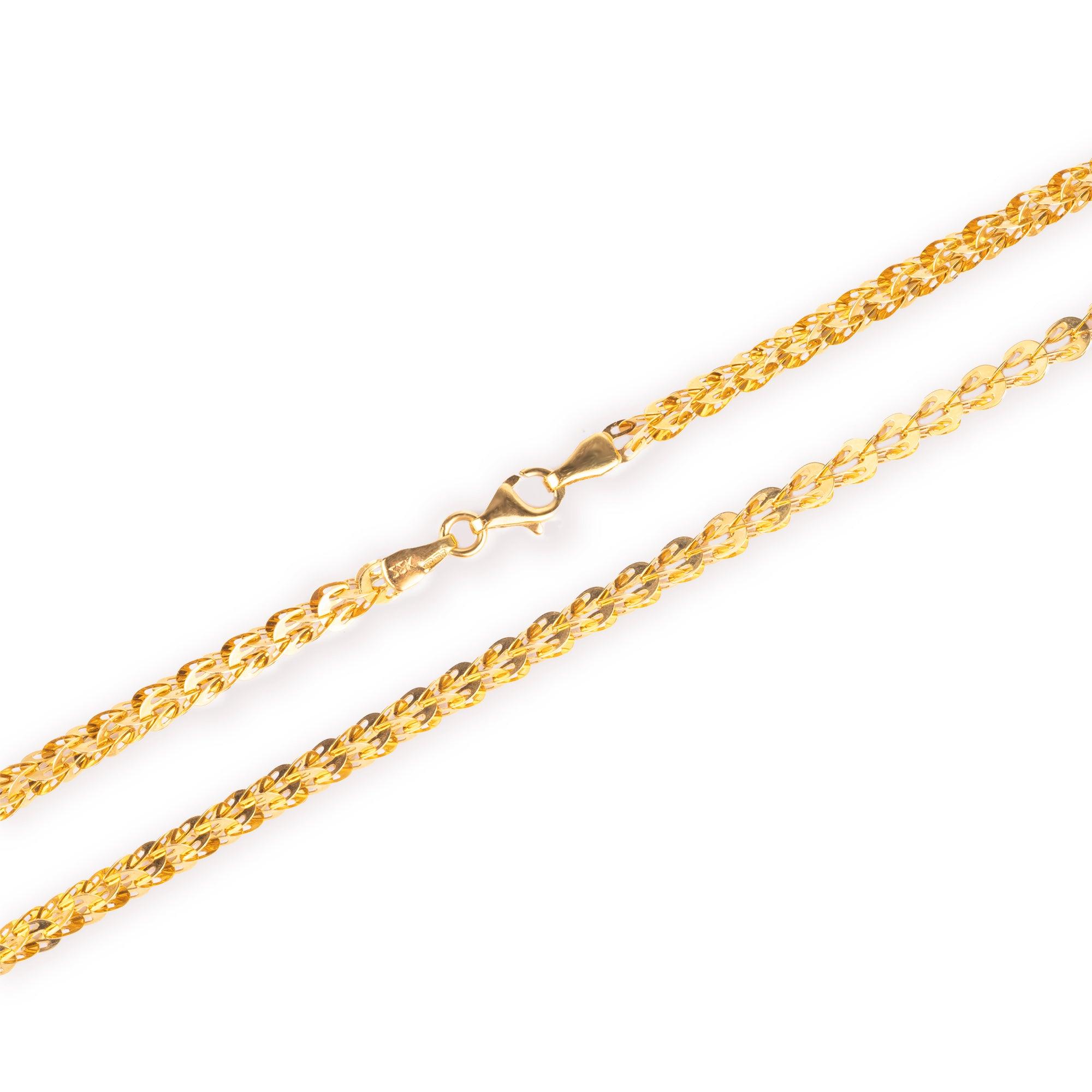 22ct Gold Fancy Chain with a hook clasp C-8451