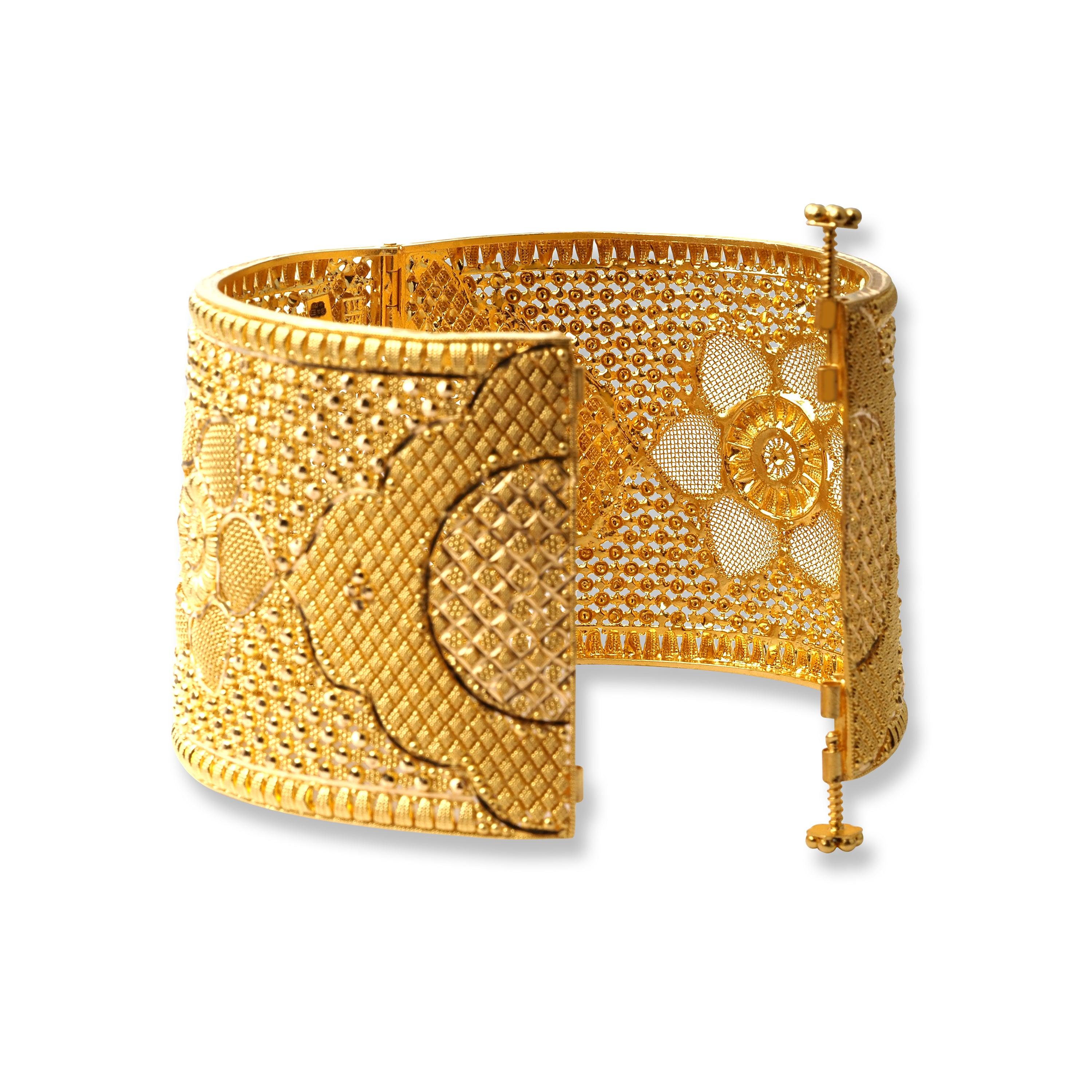 Gold lock hot sale bangle designs