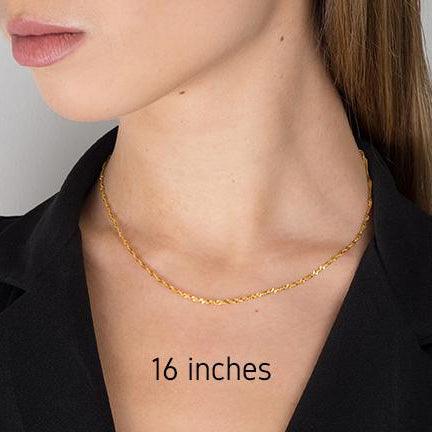 Light weight 22ct gold kids necklace | Gold earrings designs, Gold jewelry  outfits, Gold jewelry fashion