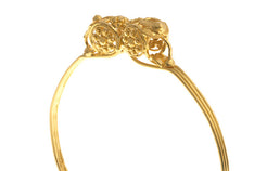 Hand Finished 22ct Yellow Gold Children's Bangle (G2023), Minar Jewellers - 3