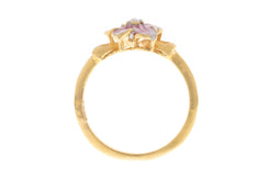 22ct Yellow Gold Flower Dress Ring, Minar Jewellers - 5